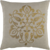 Gold, Light Gray / Down Feather / 18" x 18"