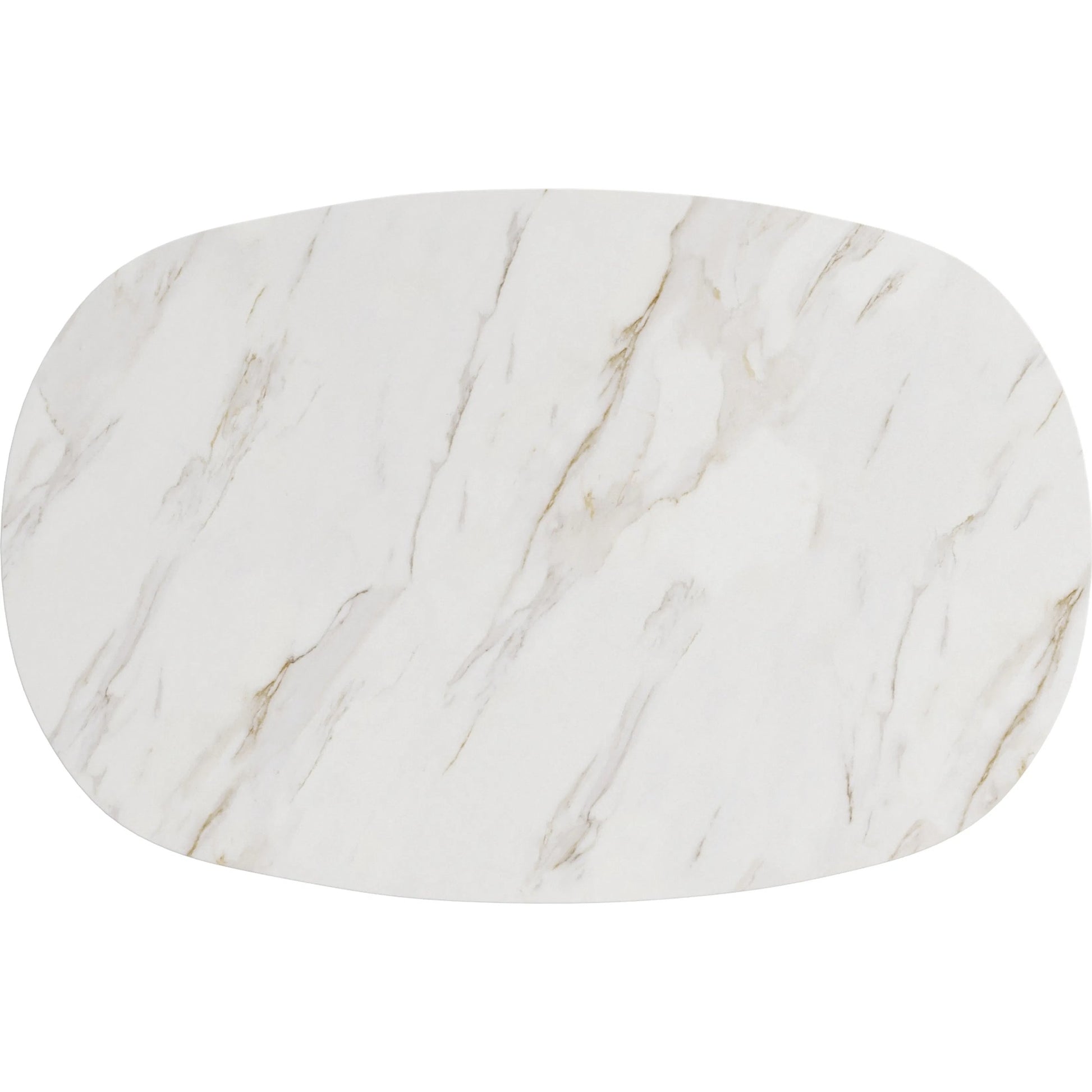 Verge Chairside Table by A.R.T. Furniture in white and bronze. Made from materal(s): white marble top, resin base in a modern style.