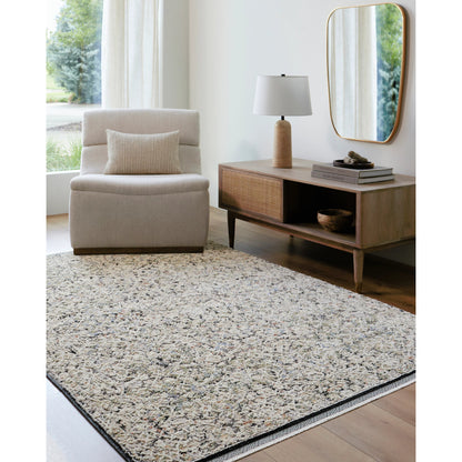 Rivaldo Rug - 477185 by Livabliss in light brown, cream, light slate, black, light olive, blue. Made from face: 100% polyester, warp: 100% cotton in a unique style.