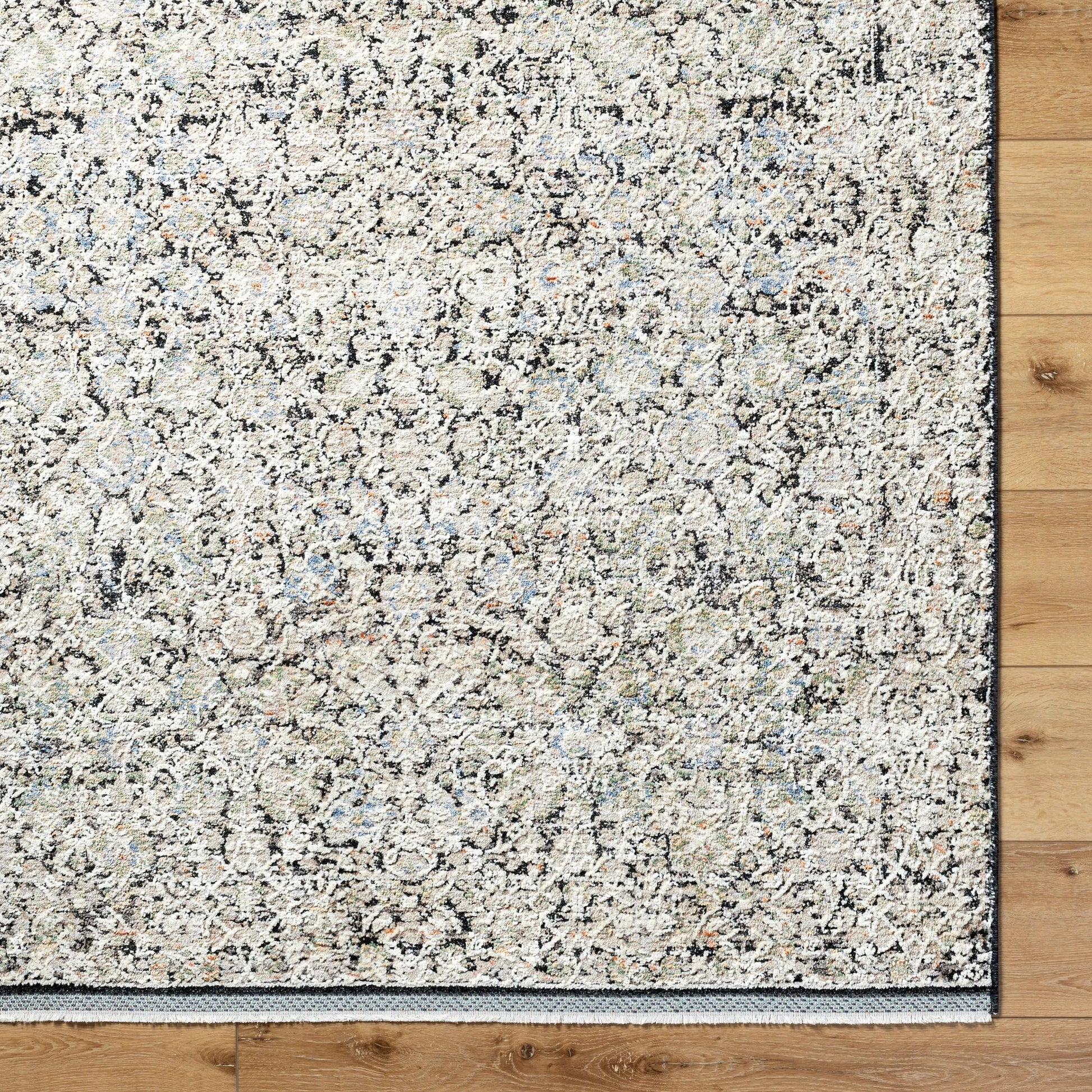 Rivaldo Rug - 477185 by Livabliss in light brown, cream, light slate, black, light olive, blue. Made from face: 100% polyester, warp: 100% cotton in a unique style