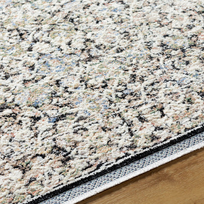 Rivaldo Rug - 477185 by Livabliss in light brown, cream, light slate, black, light olive, blue. Made from face: 100% polyester, warp: 100% cotton in a u