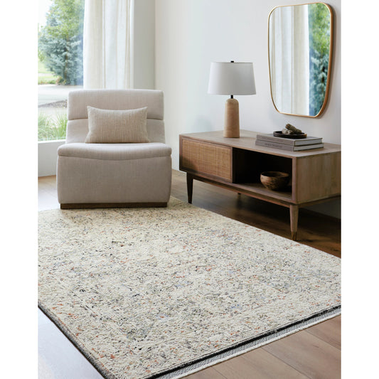 Rivaldo Rug - 33004 by Livabliss in cream, light brown, light slate, blue, medium green. Made from main: 100% polyester in a unique style.