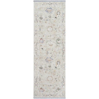 Rivaldo Rug - 477394 by Livabliss in cream, light brown, light slate, blue, black, light olive. Made from face: 100% polyester, warp: 100% cotton in a unique style.