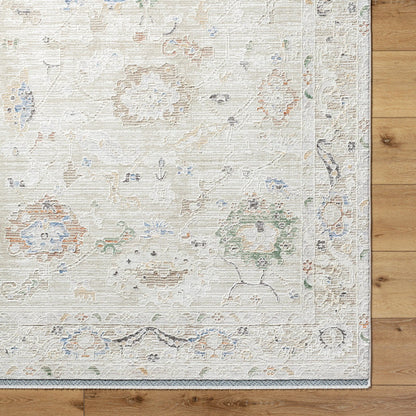 Rivaldo Rug - 477394 by Livabliss in cream, light brown, light slate, blue, black, light olive. Made from face: 100% polyester, warp: 100% cotton in a unique style