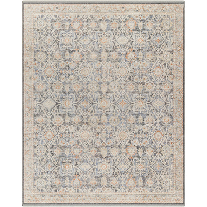 Rivaldo Rug - 33009 by Livabliss in cream, black, light brown, light slate, blue, medium green. Made from main: 100% polyester in a unique style.