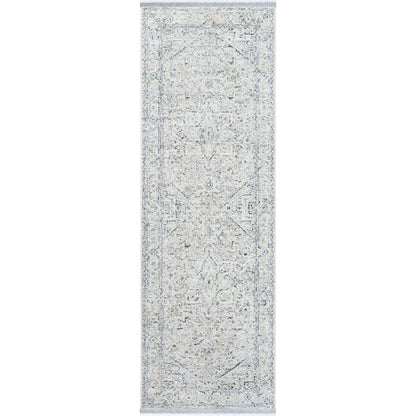 Rivaldo Rug - 477606 by Livabliss in cream, light brown, light slate, blue, medium green, rust. Made from face: 100% polyester, warp: 100% cotton in a unique style.