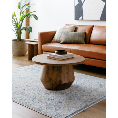 Rivaldo Rug - 477606 by Livabliss in cream, light brown, light slate, blue, medium green, rust. Made from face: 100% polyester, warp: 100% cotton in a unique style.