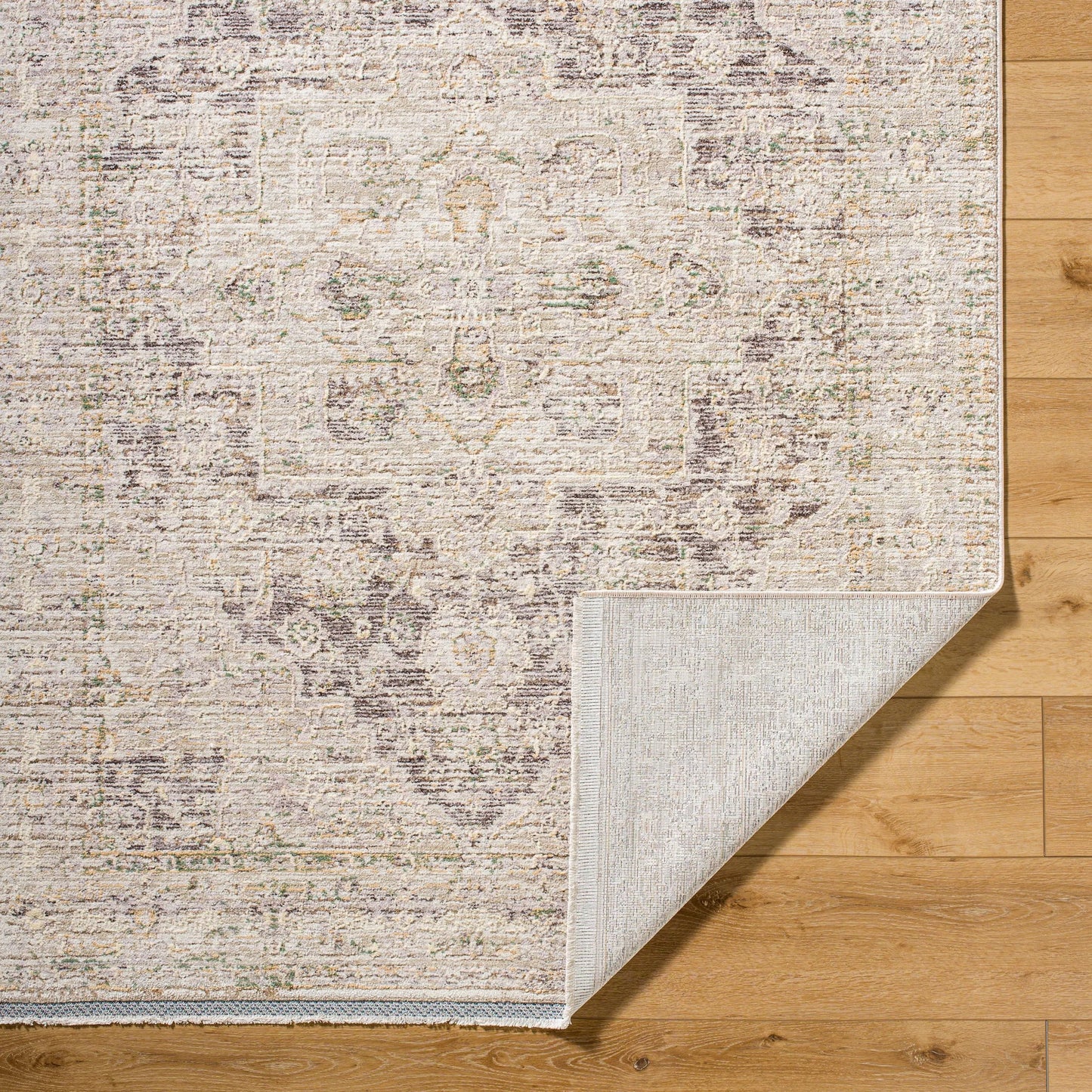004 SI-2053277,SI-2053280,SI-2053281,SI-2053283 | Closeup | Rivaldo Rug - 496296 by Livabliss in cream, light brown, light slate, black, light olive, medium green. Made from face: 100% polyester, warp: 100% cotton in a unique style.