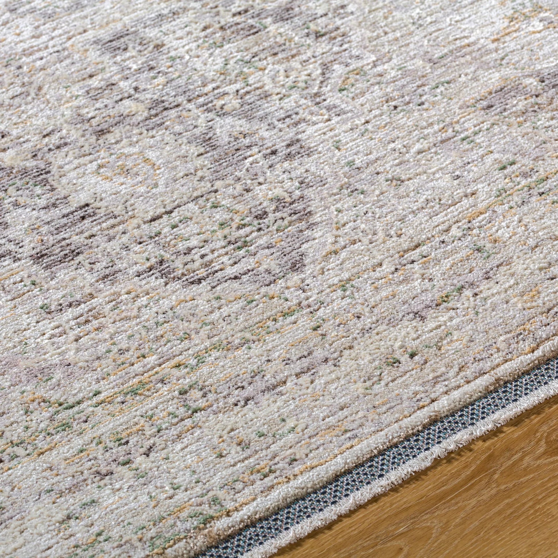 Rivaldo Rug - 496296 by Livabliss in cream, light brown, light slate, black, light olive, medium green. Made from face: 100% polyester, warp: 100% cotton in a unique style.