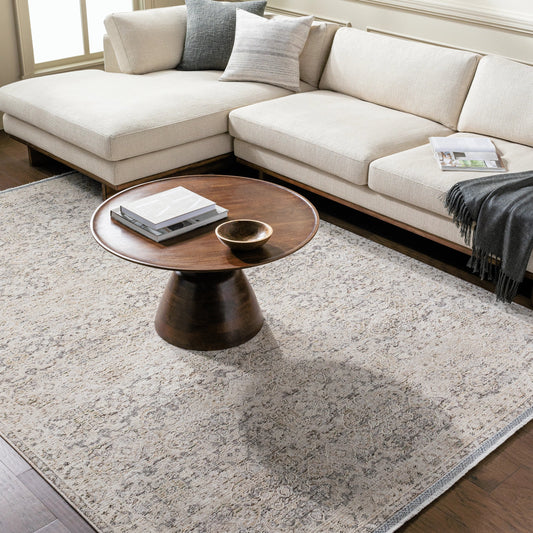 Rivaldo Rug - 496308 by Livabliss in cream, light brown, light slate, black, light olive, medium green. Made from face: 100% polyester, warp: 100% cotton in a unique style.
