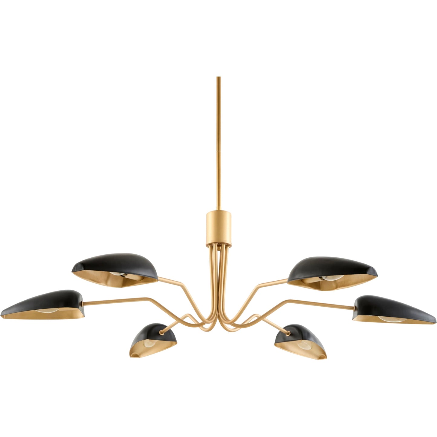 000 SI-2459458 | Primary Silo | Rivage Chandelier by Surya in translucent, gold, black and painted. Made from iron, metal in a unique style.