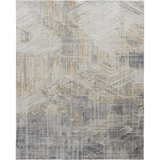 Laina Transitional Rug - 39G6F by Feizy in tan, ivory, gray. Made from unique in a unique style.