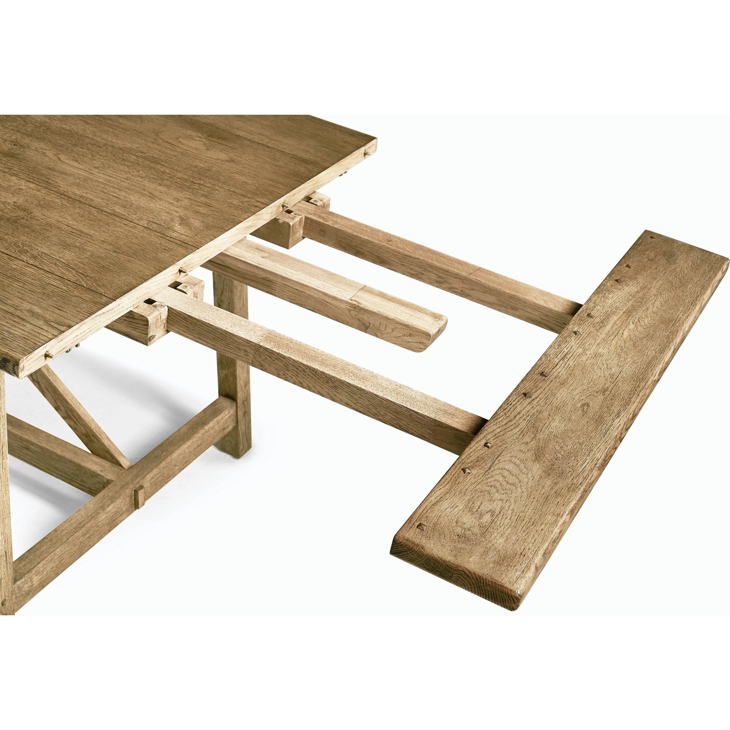 016 SI-2186313 | Closeup | Timeless Sidereal French Laundry Table 96" by Jonathan Charles. Made from oak in a modern style.