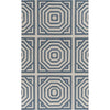 Dark Blue, Light Gray / 2' x 3'