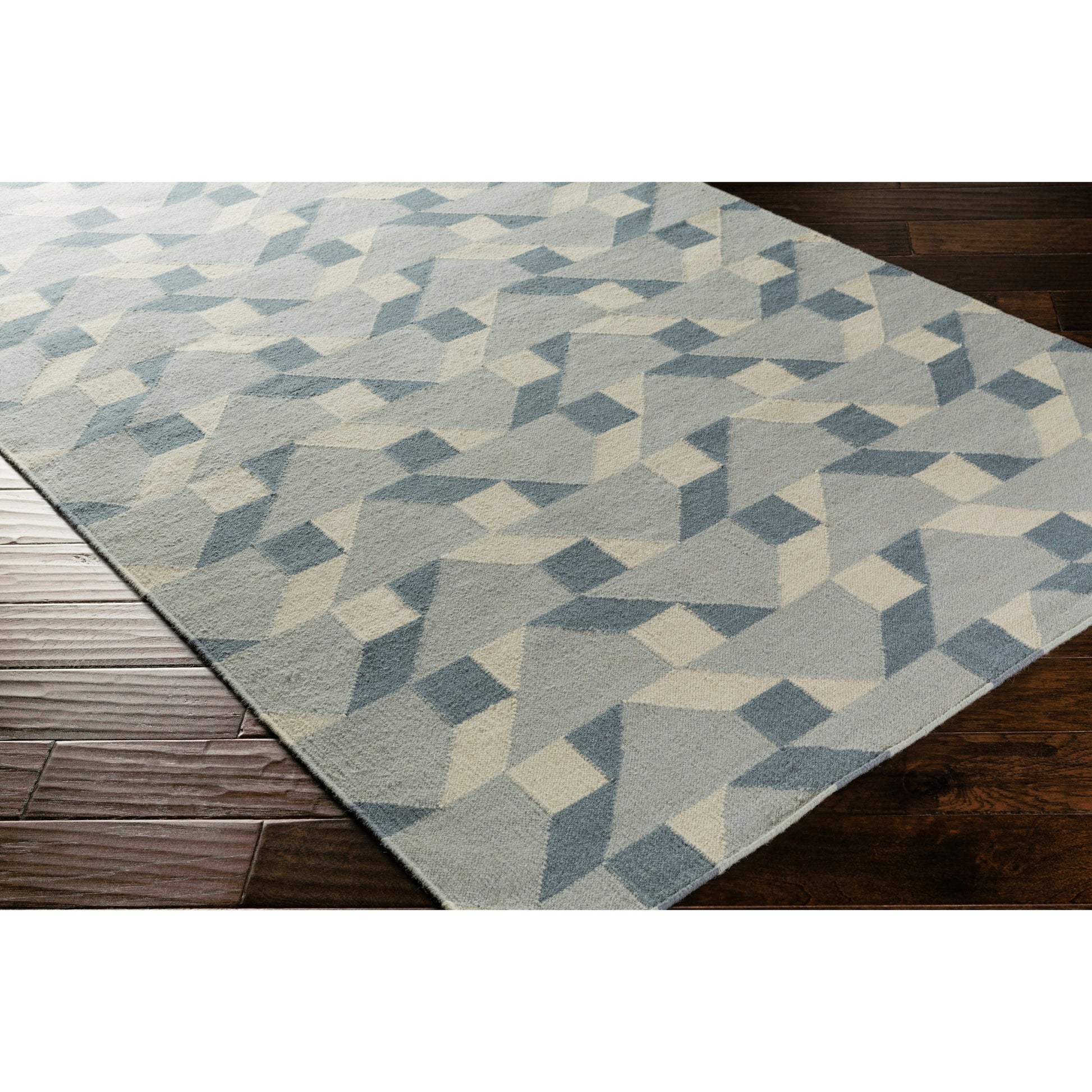 Rivington Rug - 14864 by Surya in slate, denim, ivory. Made from 100% wool in a unique style.