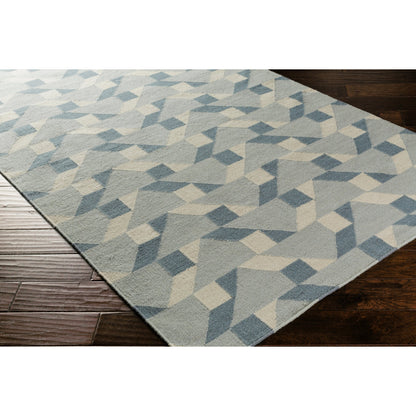 Rivington Rug - 14864 by Surya in slate, denim, ivory. Made from 100% wool in a unique style.