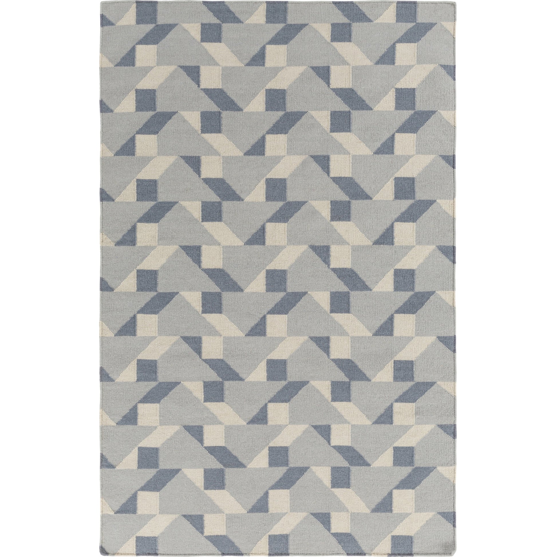 Rivington Rug - 14864 by Surya in slate, denim, ivory. Made from 100% wool in a unique style.
