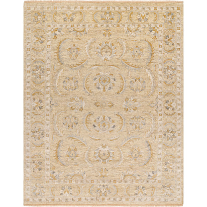 Revival Rug - 482024 by Surya in beige, ivory, gold, light gray, taupe. Made from face: 100% wool, warp: 100% cotton in a unique style.
