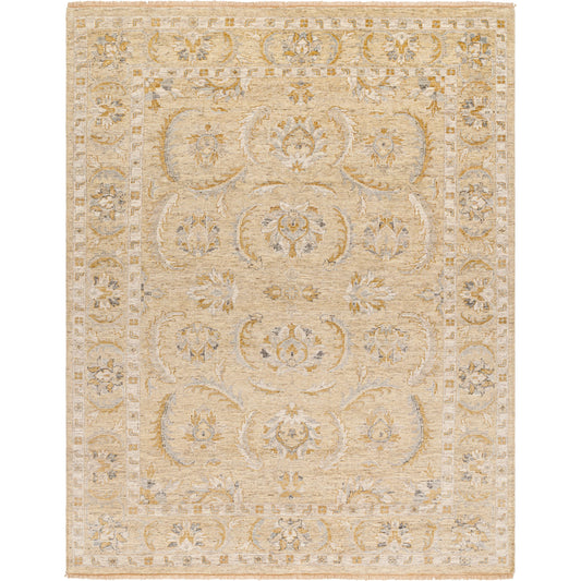 Revival Rug - 482024 by Surya in natural, khaki, camel. Made from face: 100% wool, warp: 100% cotton in a unique style.