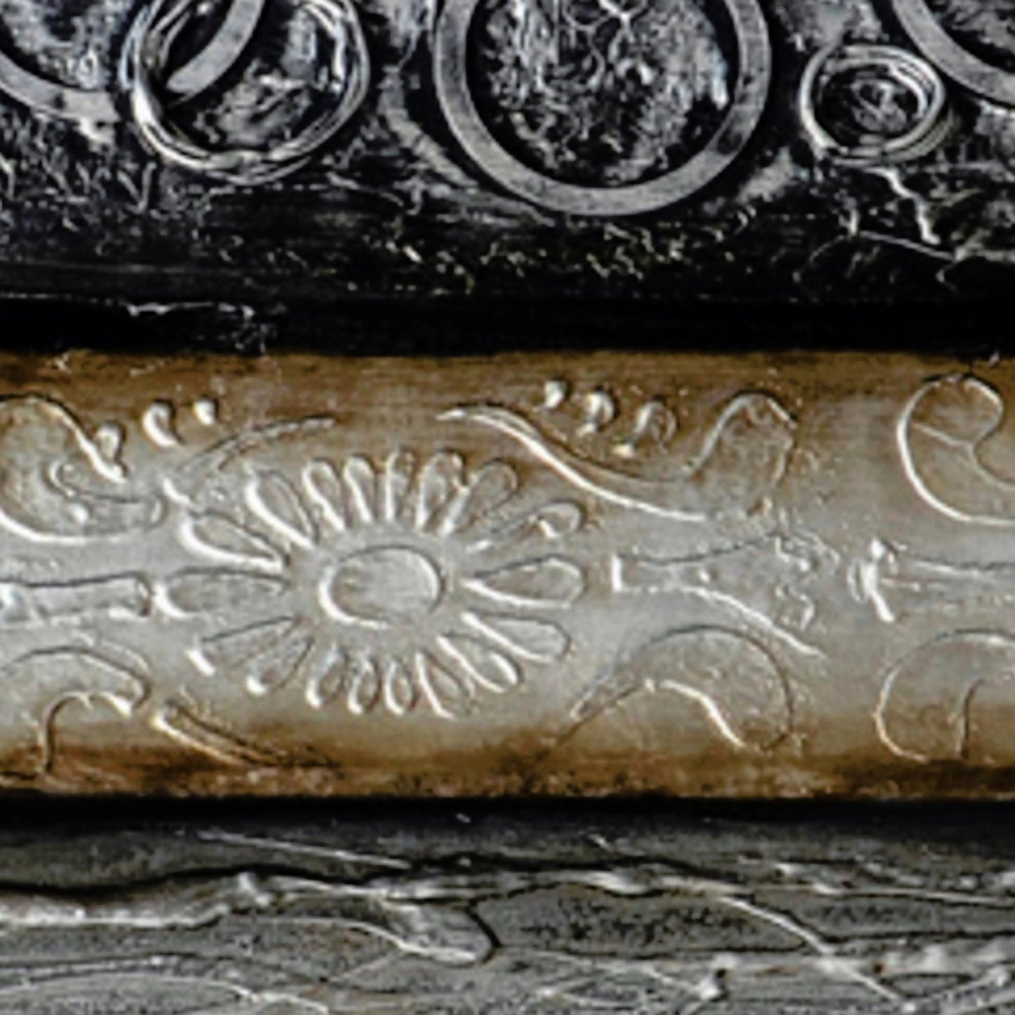 002 O-SURYA-RWL3012-3060 | Closeup | Surya Wall Decor Indoor/Outdoor Wall Art Piece by Surya in gray. Made from canvas in a modern style.