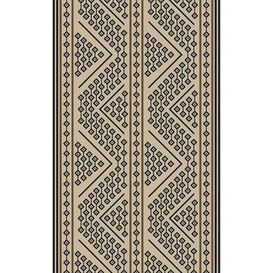 Rowan Rug - 12810 by Surya in navy, dark brown, tan, beige. Made from 50% wool, 50% jute in a unique style.