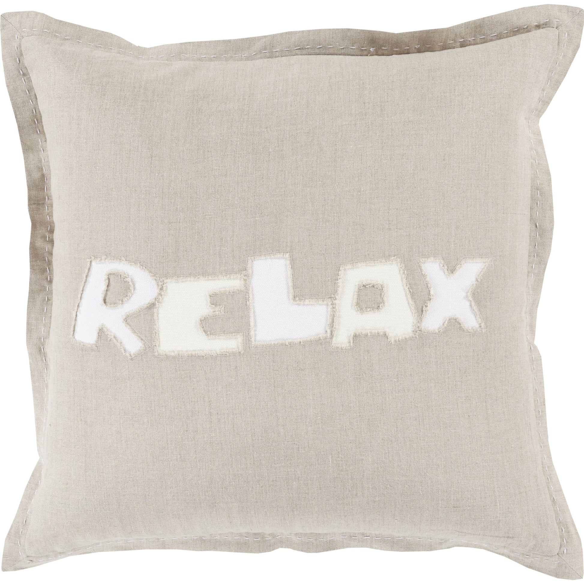 Relax Pillow - 24485 by Surya. Made from 100% linen in a modern style.