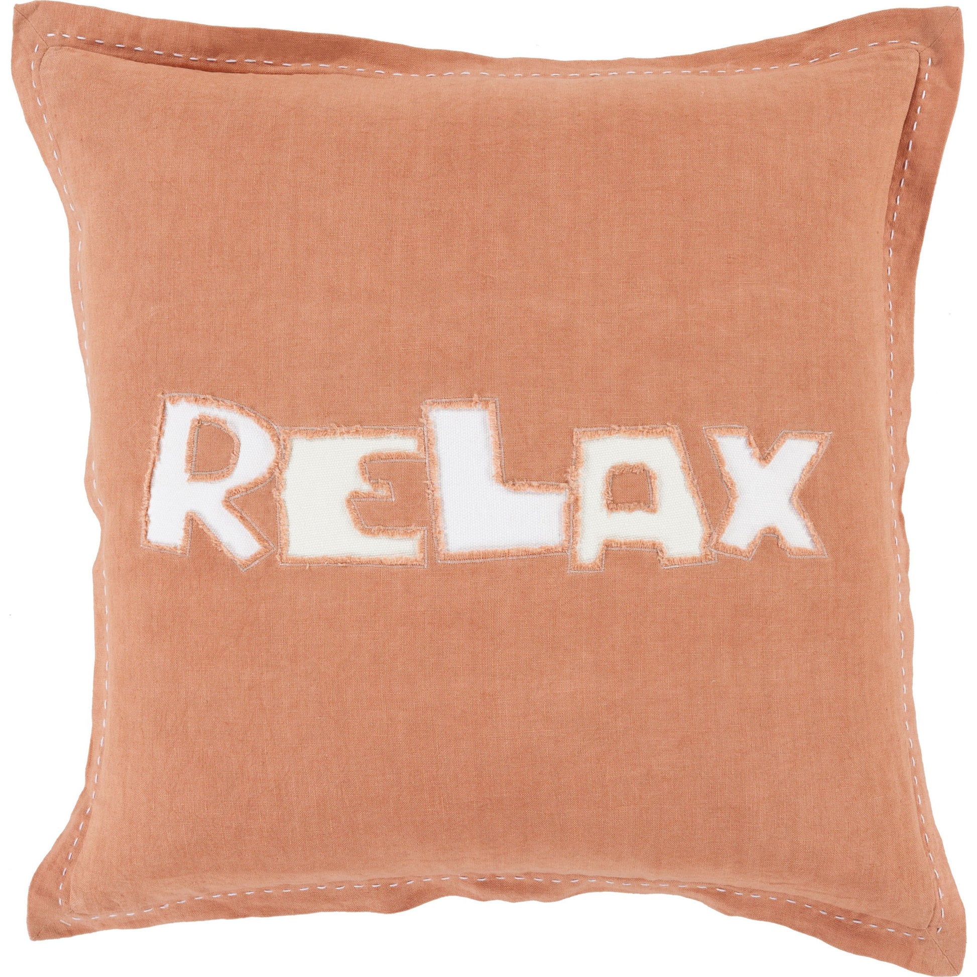 Relax Pillow - 24485 by Surya. Made from 100% linen in a modern style.