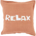 Relax Pillow - 24485 by Surya. Made from 100% linen in a modern style.