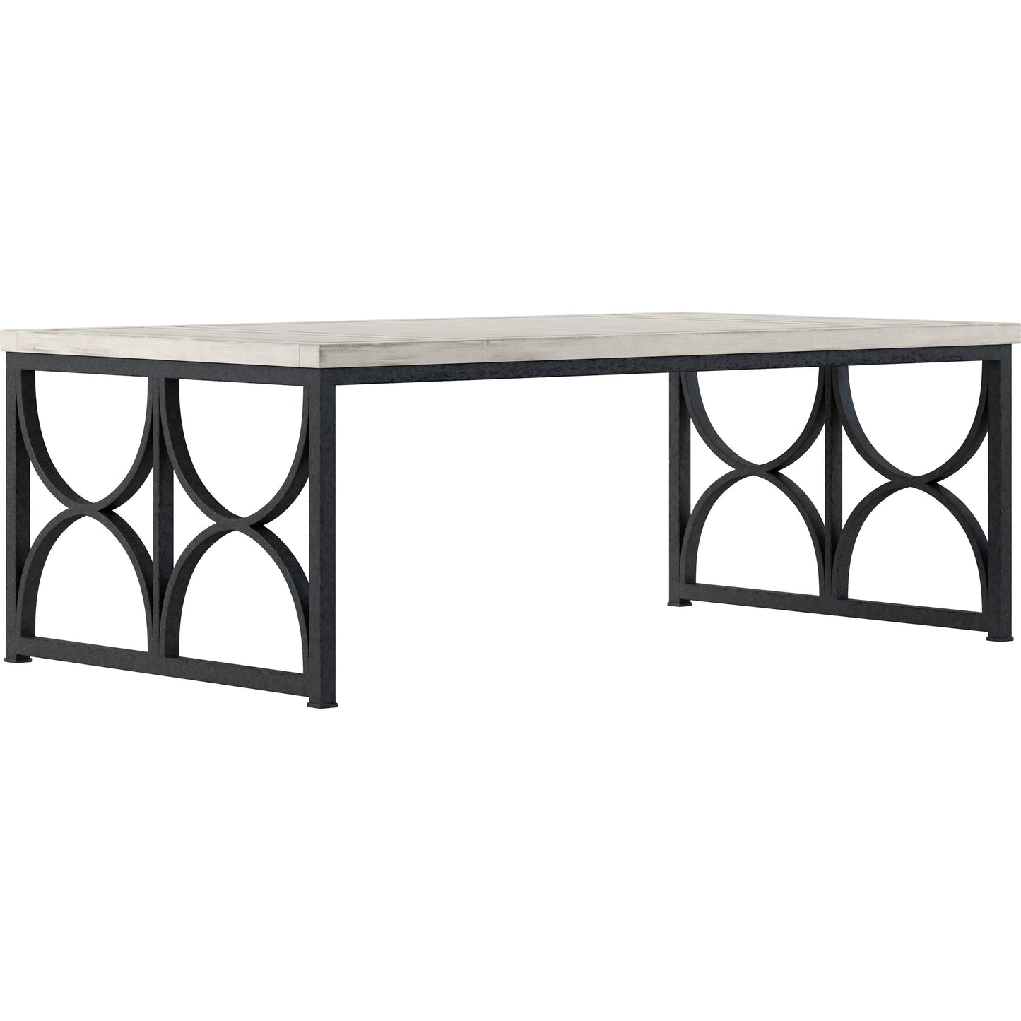 001 SI-2155756 | Primary Silo | Alcove Metal Cocktail Table by A.R.T. Furniture in belgian ivory, burnished brass. Made from acacia solids, maple veneers, iron in a modern style.