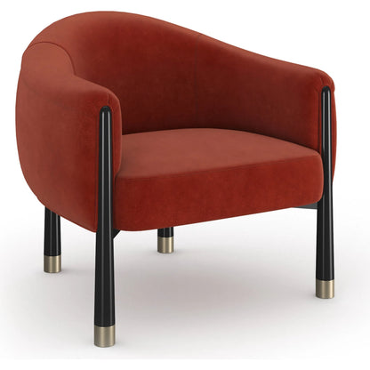 Baton Accent Chair by Caracole in chocolate truffle, whisper of gold. Made from unique in a eclectic & global style.