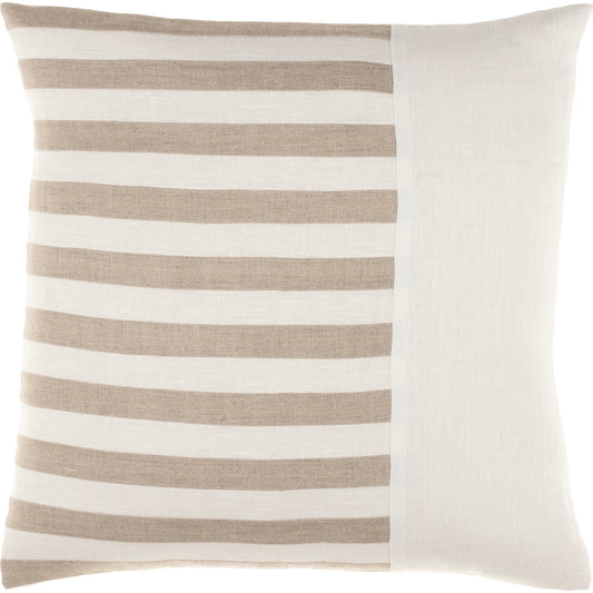 Roxbury Pillow - 29545 by Livabliss in cream, oatmeal. Made from 100% linen in a unique style.