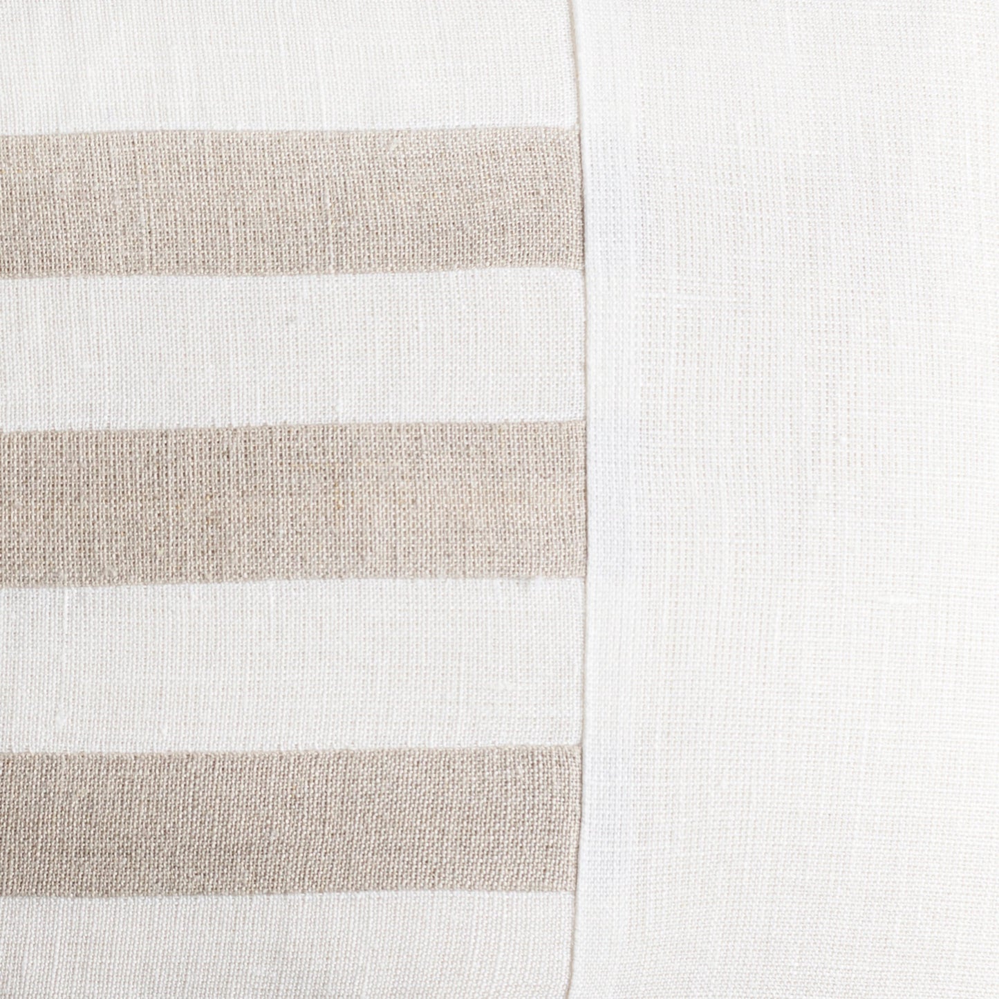 004 SI-1889944,SI-1889945 | Closeup | Roxbury Pillow - 7886 by Surya in cream, light beige. Made from 100% linen in a unique style.
