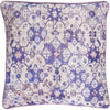 Pale Pink, Bright Purple, Violet, Pale Blue, Medium Gray, Lilac / Down Feather / 20" x 20"