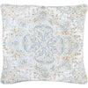 Denim, White, Pale Blue, Taupe, Dark Green, Tan / Down Feather / 20" x 20"