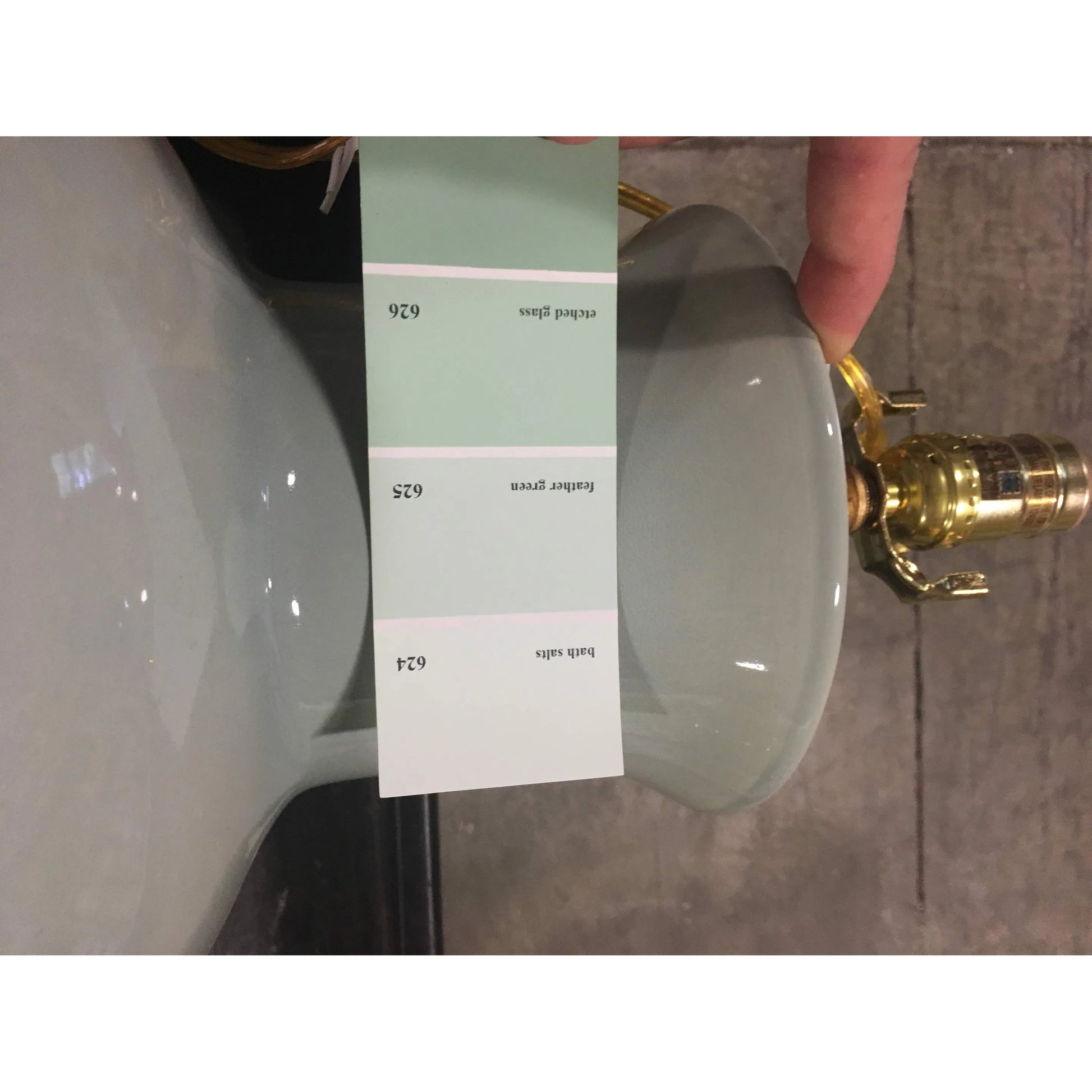 Juliette Celadon Lamp by Bradburn Home. Made from ceramic in a unique style.