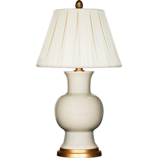 Juliette Gray Couture Lamp by Bradburn Home. Made from ceramic in a unique style.