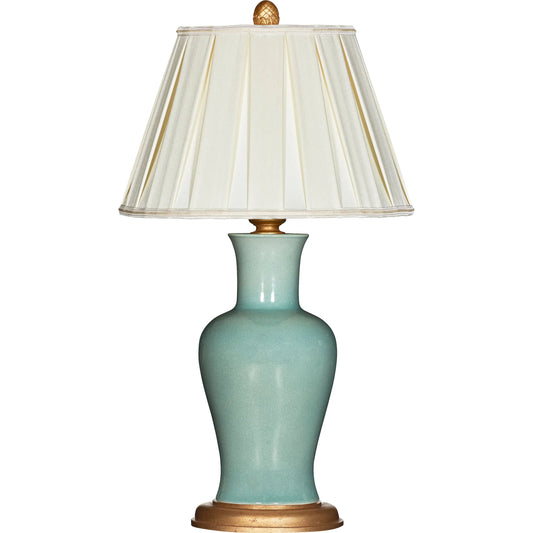 Amelie Verde Couture Lamp by Bradburn Home. Made from ceramic in a unique style.