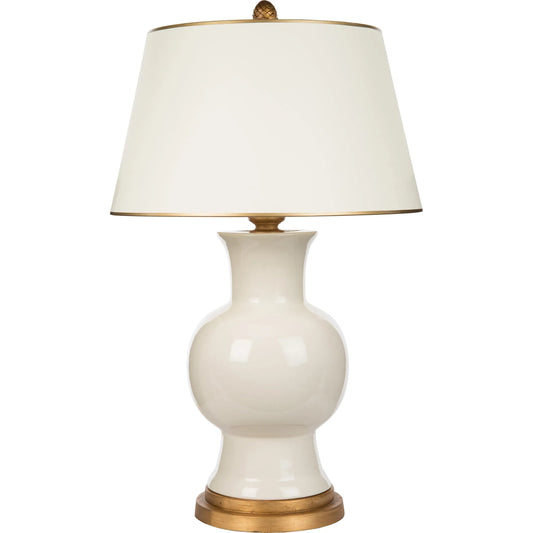 Juliette White Lamp by Bradburn Home. Made from ceramic in a unique style.