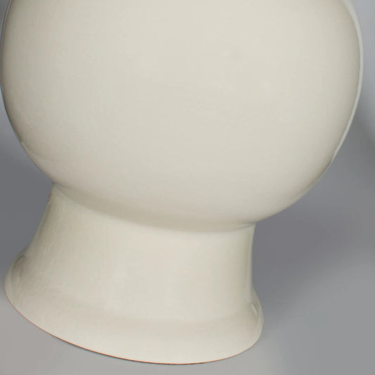 Juliette White Basic Lamp by Bradburn Home. Made from ceramic in a unique style.