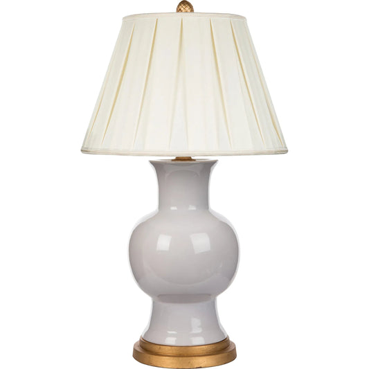 Juliette Lavender Couture Lamp by Bradburn Home. Made from ceramic in a unique style.