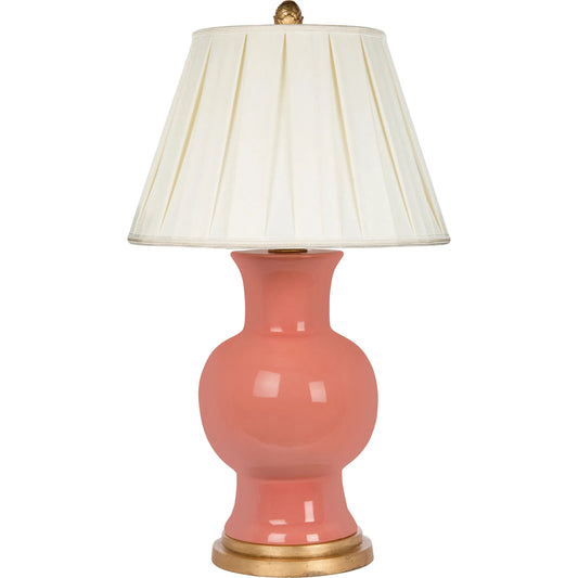 Juliette Coral Couture Lamp by Bradburn Home. Made from ceramic in a unique style.