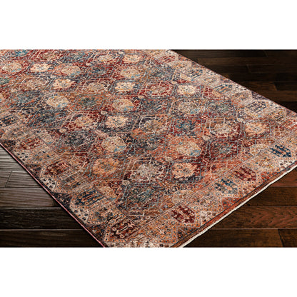 Arya Rug - 30713 by Livabliss in dark red, light olive, blue, dark blue, beige, olive. Made from 70% polyester, 30% viscose in a unique style.