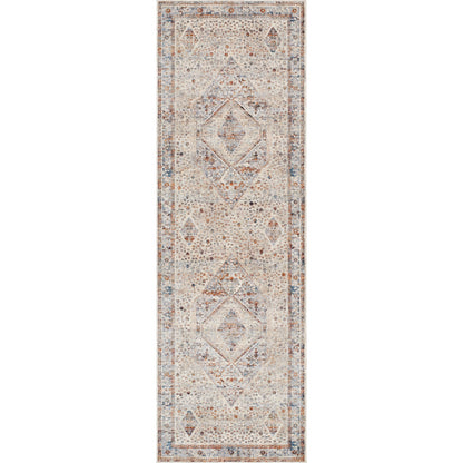 Arya Rug - 30715 by Livabliss in medium gray, blue, black, dark red, charcoal, light gray. Made from 70% polyester, 30% viscose in a unique style.