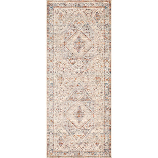 Arya RYA-2305 Rug by Livabliss in medium gray, blue, black, dark red, charcoal, light gray. Made from 70% polyester, 30% viscose in a unique style.