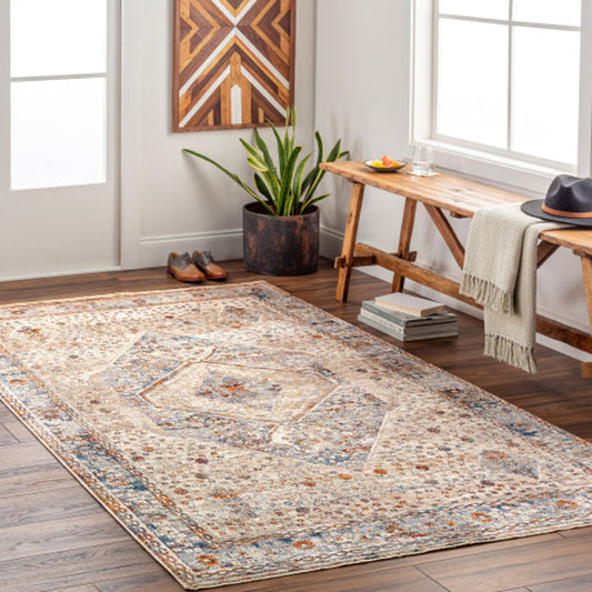 Arya Rug - 30715 by Livabliss in medium gray, blue. Made from 70% polyester, 30% viscose in a unique style.
