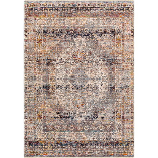 Arya Rug - 30801 by Livabliss in medium gray, charcoal. Made from 70% polyester, 30% viscose in a unique style.