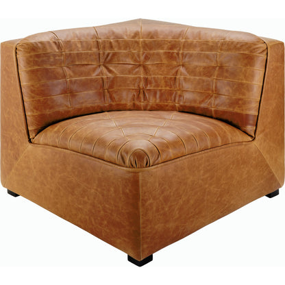 Oryan Accent Chair - 528564 by Surya in upholstery: brown, base: black and painted. Made from leather, pine, polyurethane foam, dacron in a transitional style.
