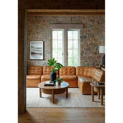 Oryan Accent Chair - 528564 by Surya in brown. Made from leather, pine, polyurethane foam, dacron in a transitional style.