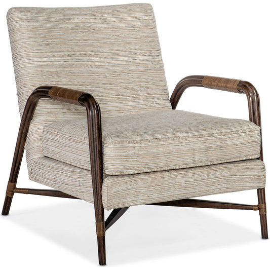Granada Lounge Chair by Hooker Furniture in brown and stria alhambra. Made from fabric in a modern style.
