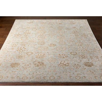 Royal RYL-2304 Rug by Surya in dusty sage, yellow, taupe, light beige. Made from 100% viscose in a unique style.